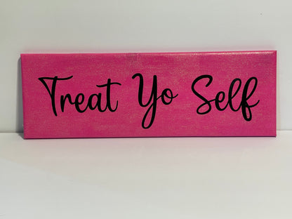 Expression Blocks - Treat Yo Self - Pink + Black