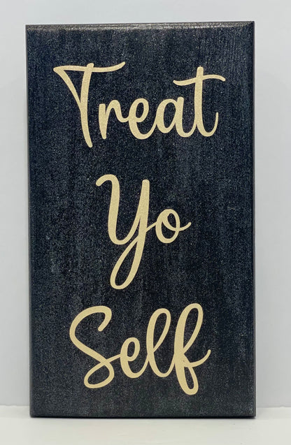 Expression Blocks - Treat Yo Self - Black + Gold