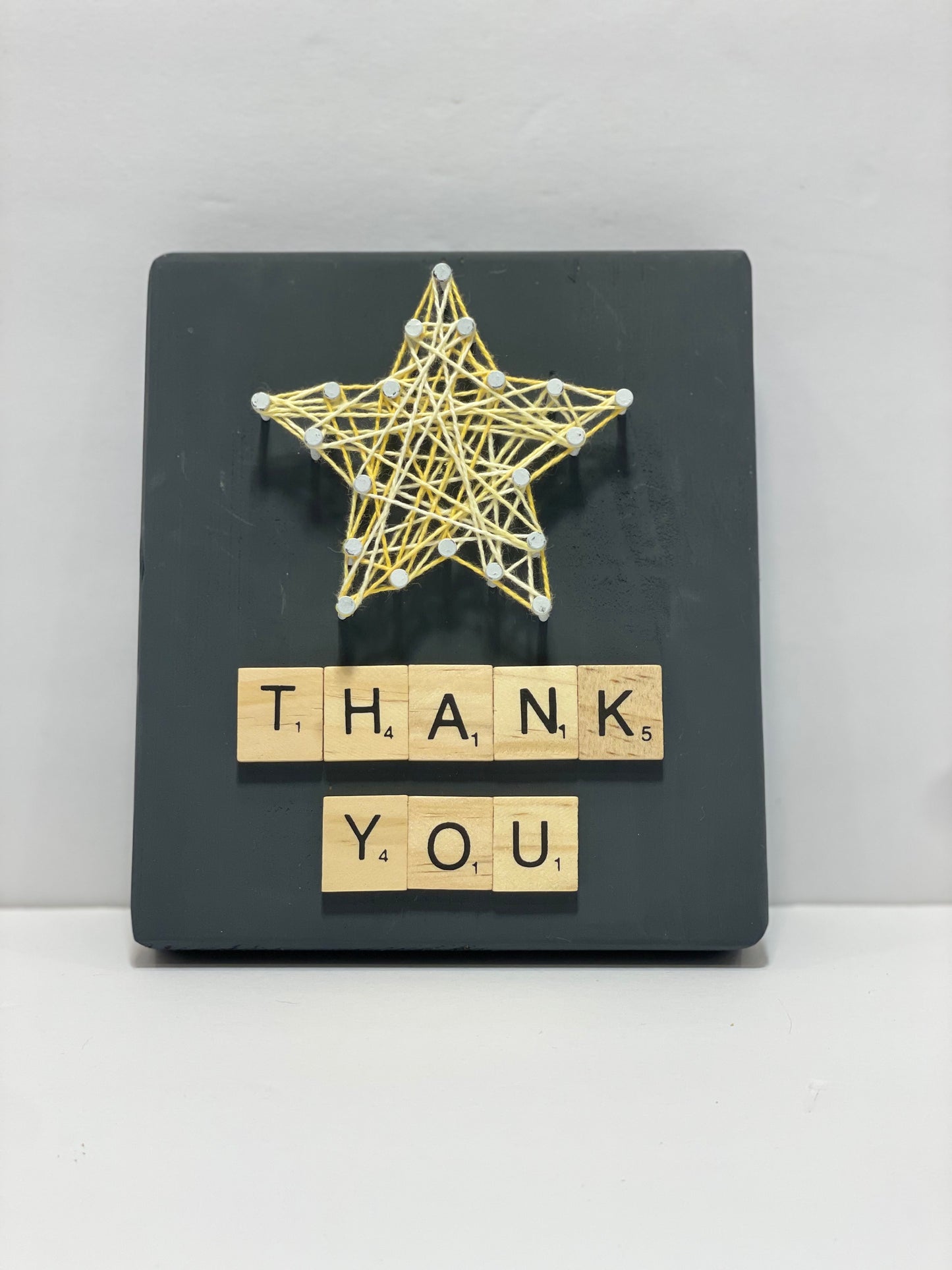 String Art - Thank You - Yellow Star