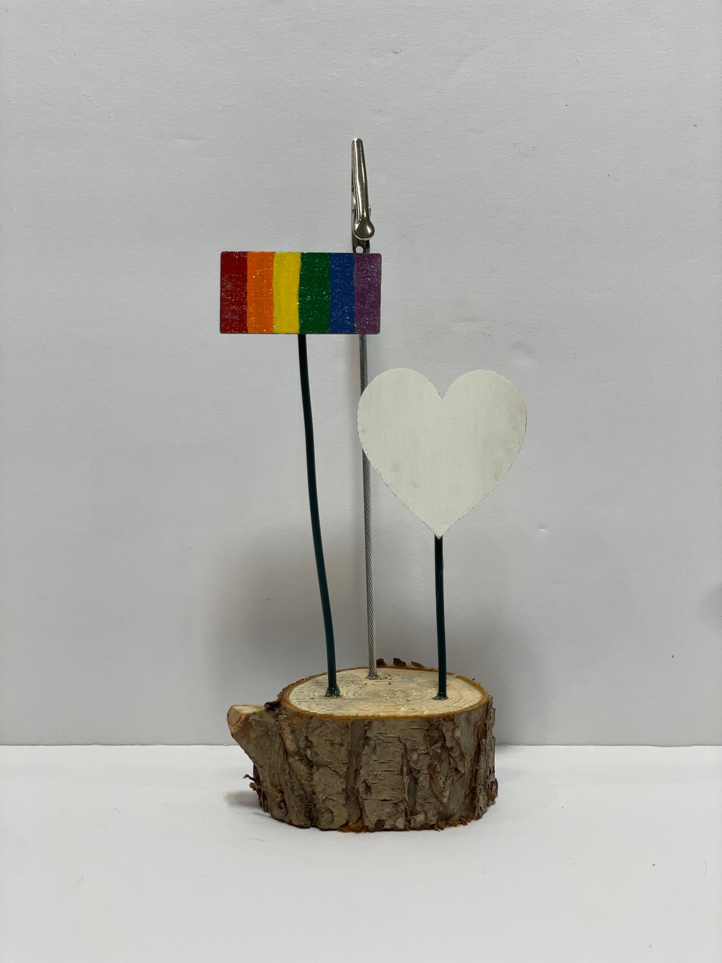 Expression Blocks - Love is Love - Log with White Heart